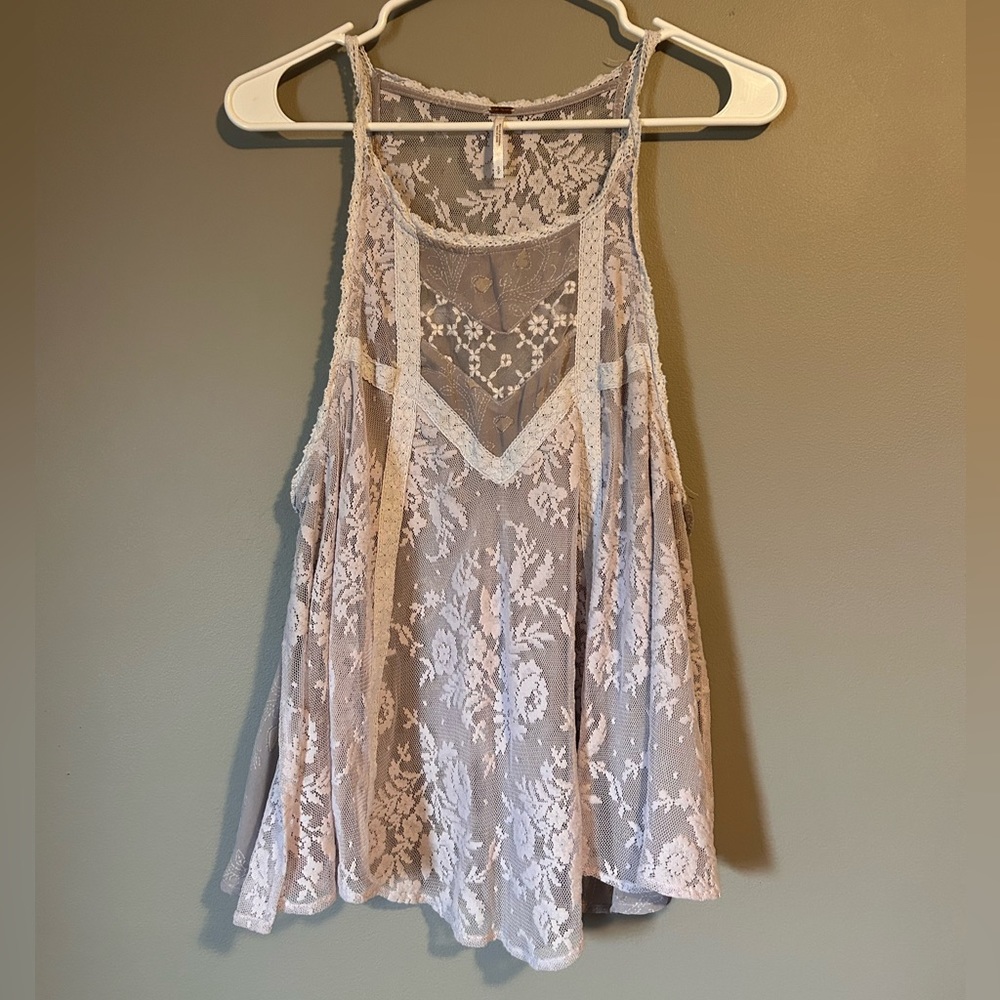 Free People Flowy Open Side Tank